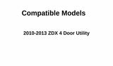 Driver Left Side Rear Door Window Door Glass Compatible with Acura ZDX 2010-2013 Models