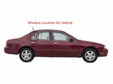 Passenger Right Side Rear Vent Glass Vent Window Compatible with Nissan Altima 4 Door Sedan 1993-1997 Models