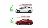 Driver Left Side Front Door Window Door Glass Compatible with Hyundai Accent 2012-2017 Models