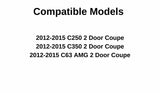 Passenger Right Side Door Window Door Glass Compatible with Mercedes Benz C250 / C350 / C63AMG 2 Door Coupe 2012-2015 Models