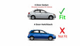 Passenger Right Side Rear Door Window Door Glass Compatible with Kia Rio 4 Door Sedan 2006-2011 Models