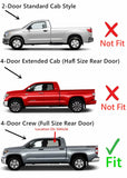 Passenger Right Side Rear Door Window Door Glass Compatible with Toyota Tundra Pickup 4 Door Crew Cab 2007-2021 Models