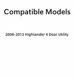 Passenger Right Side Rear Door Window Door Glass Compatible with Toyota Highlander 2008-2013 Models