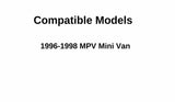 Driver Left Side Rear Vent Window Vent Glass Compatible with Mazda MPV Mini Van 1996-1998 Models