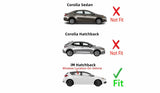 Passenger Right Side Rear Door Window Door Glass Compatible with Toyota Corolla iM 2017-2018 Models/Scion iM 2016 Models