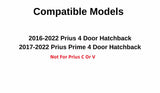 Passenger Right Side Rear Door Window Door Glass Compatible with Toyota Prius / Prius Prime 2016-2022 Models