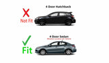 Driver Left Side Rear Door Window Door Glass Compatible with Mazda 3 4 Door Sedan 2010-2013 Models
