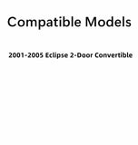 Driver Left Side Door Window Glass Compatible with Mitsubishi Eclipse 2 Door Convertible 2001-2005 Models