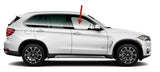 Passenger Right Side Front Door Window Door Glass Compatible with BMW X5 / X5 Hybrid 2014-2018 Models