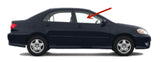 Passenger Right Side Front Door Window Door Glass Compatible with Toyota Corolla 4 Door Sedan 2003-2008 Models