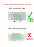 With Clips Style Driver Left Side Rear Door Window Door Glass Compatible with Kia Forte 4-Door Hatchback 2011-2013 Models