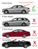 Heated Rear Back Window Back Glass Compatible with Mercedes Benz E250 E350 E400 E550 E63AMG 4-Door Sedan 2010-2016 Models