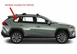 Clear Passenger Right Side Quarter Window Quarter Glass Compatible with Toyota RAV4/ RAV4 Prime/ RAV4 Plug-in Hybrid 2019-2025 Models