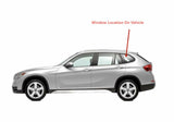 Clear Driver Left Side Quarter Window Quarter Glass Compatible with BMW X1 2011-2015 Models