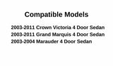 Laminated Passenger Right Side Front Door Window Door Glass Compatible with Ford Crown Victoria/Mercury Grand Marquis/Mercury Marauder 2003-2011 Models