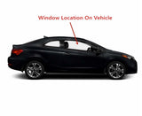 Tempered Passenger Right Side Door Window Door Glass Compatible with Kia Forte Koup 2-Door Coupe 2014-2017 Models