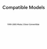 Tempered Passenger Right Side Door Window Door Glass Compatible with Mazda Miata 1999-2005 Models