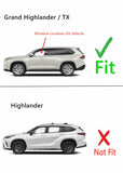 Laminated Driver Left Side Front Door Window Glass Compatible with Toyota Grand Highlander / Lexus TX350 TX500h TX550h+ 2024-2025 Models