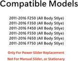 Heated With Motor Included Power Slider Style Back Window Back Glass Compatible with Ford F250 F350 F450 F550 F650 F750 Pickup 2011-2016 Models