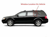 Tempered Driver Left Side Rear Vent Window Vent Glass Compatible with Ford Freestyle / Taurus X 2005-2009 Models