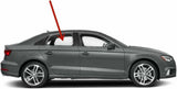 Tempered Passenger Right Side Rear Door Window Door Glass Compatible with Audi A3 / S3 4 Door Sedan 2015-2020 Models