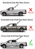 Driver Left Side Rear Door Window Door Glass Compatible with Ford Ford F150 4 Door Crew Cab 2015-2022 Models / F250 F350 F450 F550 4 Door Crew Cab 2017-2022 Models