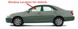 Japan Built Style Driver Left Side Front Door Window Door Glass Compatible with Toyota Camry 2002-2006 Models