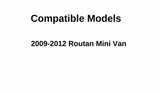 Heated Back Tailgate Window Back Glass Compatible with Volkswagen Routan 2009-2012 Models