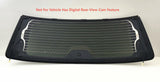Chrome Trim Heated Rear Back Tailgate Liftgate Window Glass Compatible with Jeep Wagoneer / Wagoneer L / Grand Wagoneer / Grand Wagoneer L 2022-2026 Models