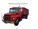 Tempered Passenger Right Or Driver Left Side Door Window Glass Compatible with Mack 872 CA878 CS200P CS250P CS300P CS300T CM400 MX200P MS250P MS300P MS300T 1986-2000 Models