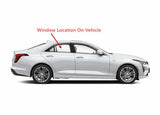 Tempered Passenger Right Side Rear Door Window Door Glass Compatible with Cadillac CT4 2020-2026 Models