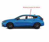 Tempered Driver Left Side Rear Door Window Door Glass Compatible with Subaru Impreza 2024-2026 Models