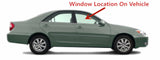 Japan Built Style Passenger Right Side Front Door Window Door Glass Compatible with Toyota Camry 2002-2006 Models