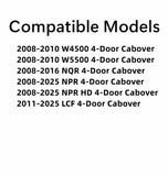 Tempered Privacy Passenger Right Side Rear Door Window Door Glass Compatible With Chevrolet / GMC LCF W4500 W5500 & Isuzu NQR 2008-2016 / NPR NPR-HD 2008-2025 4-Door Cabover Models