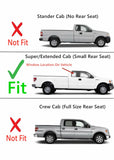 Clear Passenger Right Side Rear Quarter Window Quarter Glass Compatible with Ford F150 2-Door Super Cab 2004-2014 Models