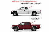 Non-Heated Stationary Clear Back Window Back Glass Compatible with Dodge/Ram Dakota & Mitsubishi Raider 2005-2011 Pickups Models