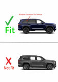 Black Moulding Passenger Right Side Quarter Window Quarter Glass Compatible with Toyota Sequoia 2023-2025 Models
