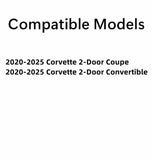 Tempered Driver Left Side Door Window Door Glass Compatible with Chevrolet Corvette 2020-2026 Models
