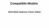 Passenger Right Side Rear Vent Window Vent Glass Compatible with Kia Cadenza 2014-2016 Models