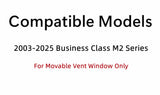 Movable Driver Left Side Front Vent Window Vent Glass Compatible With Freightliner Business Class M2 Series 2003-2025 Models
