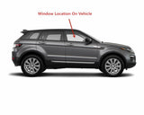 Tempered Passenger Right Side Front Door Window Glass Compatible with Land Rover Range Rover Evoque 4-Door SUV 2012-2019 Models