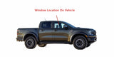 Tempered Passenger Right Side Front Door Window Door Glass Compatible with Ford Ranger Pickup 2024-2026 Models