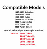Back Window Tailgate Glass Compatible with GMC Suburban & Yukon/Chevrolet Suburban & Tahoe 1995-1999/Chevrolet Tahoe Limited & Tahoe Z71/GMC Yukon Denali/Cadillac Escalade 2000 Models