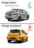 Back Tailgate Window Heated Back Glass Compatible with Mitsubishi Mirage G4 4 Door Sedan 2017-2024 Models