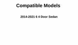 Heated Tempered Rear Back Window Back Glass Compatible with Mazda 6 2014-2021 Models