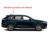 Passenger Right Side Rear Quarter Window Quarter Glass Compatible with Mazda CX-9 2016-2023 Models