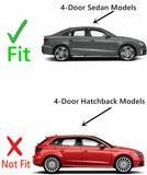 Tempered Passenger Right Side Rear Door Window Door Glass Compatible with Audi A3 / S3 4 Door Sedan 2015-2020 Models