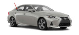 Passenger Right Side Rear Vent Window Vent Glass Compatible with Lexus IS250 2014-2017 / IS350 2014-2020 / IS200t 2016-2017 / IS300 2016-2020 4 Door Sedan Models