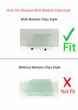 With Clips Style Passenger Right Side Rear Door Window Door Glass Compatible with Kia Forte 4-Door Hatchback 2011-2013 Models
