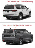 Laminated Chrome Trim Heated Rear Back Tailgate Liftgate Window Glass Compatible with Jeep Wagoneer / Wagoneer L / Grand Wagoneer / Grand Wagoneer L 2022-2025 Models W/ Feature